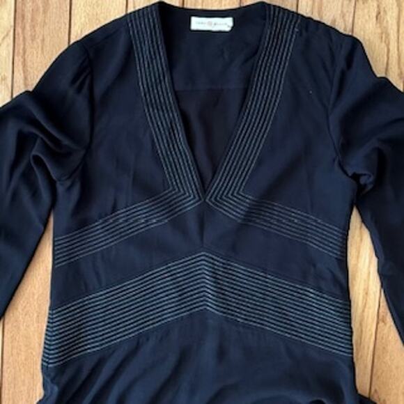 Tory Burch Varennes Embroidered Silk Tunic Dress Size 4 - Picture 3 of 10